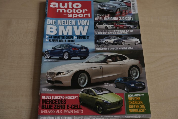 Deckblatt Auto Motor und Sport (01/2008)